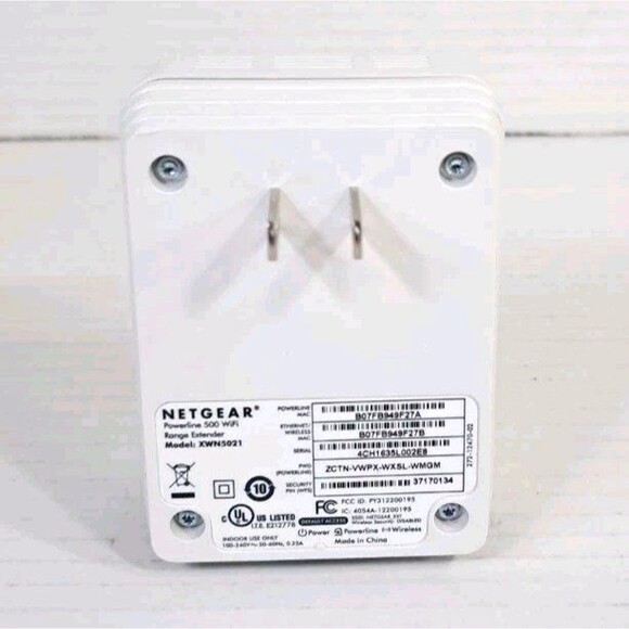 Netgear XWN5021 Powerline 500 WiFi Range Extender Adapter Essentials Edition - Picture 3 of 7